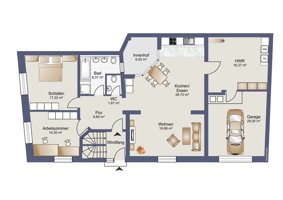 Grundriss Erdgeschoss