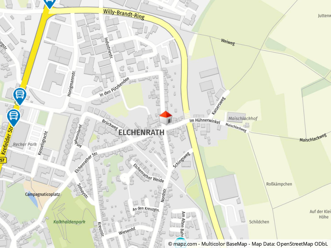 Geolyzer Kartenausschnitt