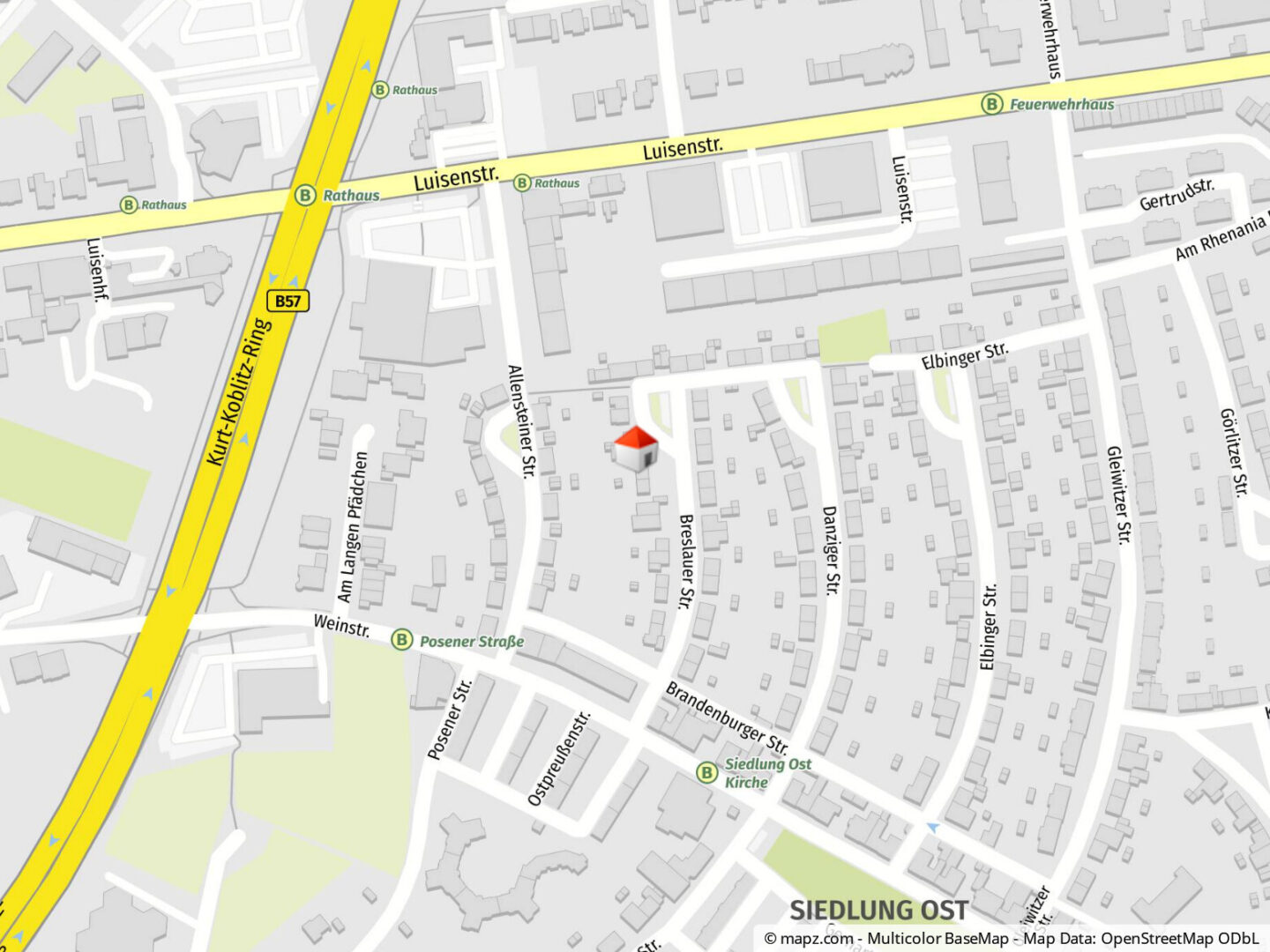 Geolyzer Kartenausschnitt