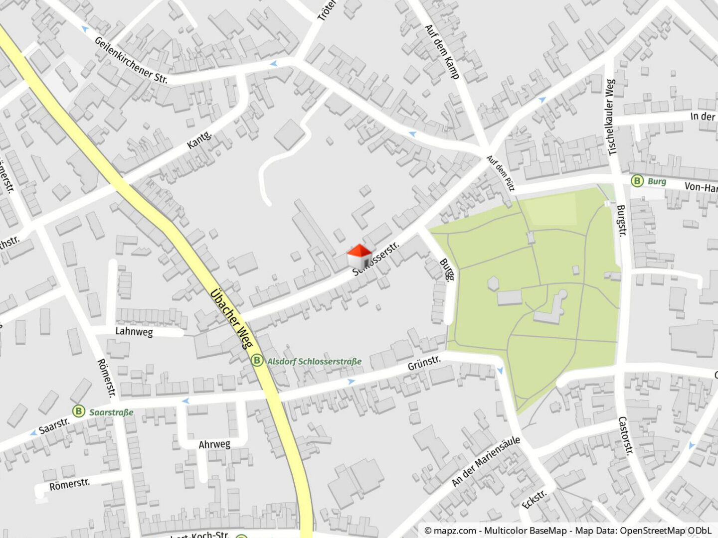 Geolyzer Kartenausschnitt